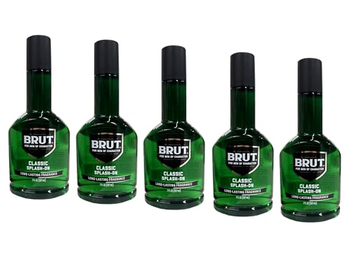 BRUT Classic Splash-On Fragrance, 7 Fluid Ounce Plastic Bottle, Pack of 5