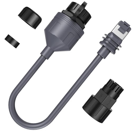QUIDDITY Starlink Ethernet Adapter Starlink Mini Ethernet Adapter for Starlink Gen 3/Mini Dishy IP68 Water-resistant Starlink Extension Cable to RJ45 Female Connectors Coupler for SPX V3 Dish(1 Pack)
