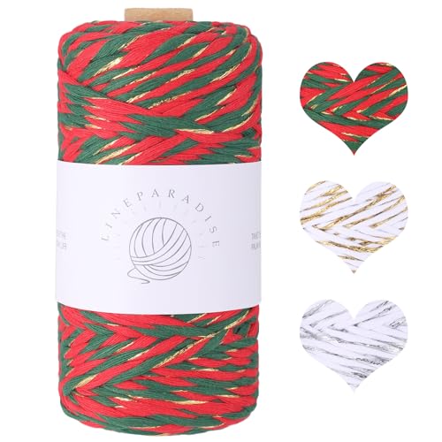 AOKISY Macrame Cord 3mmx109 Yards Cotton Shiny Macrame Rope for