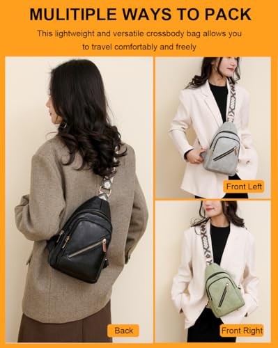 Hiflyer Crossbody Bags, Leather Sling Bag for Trendy Women2