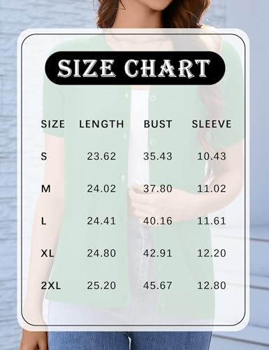 Image of FreshNight Women's 2025 Short Sleeve Cardigan Button Up Hollowed Out Crewneck Shrug Sweaters Knit Sweater Tops Lightweight