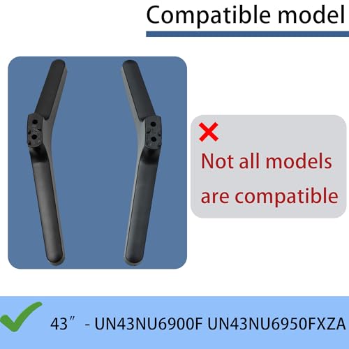UN43NU6900FXZA Leg Compatible with Samsung 43 in UN43NU6900F UN43NU6950F TV by Tjfujie - Used condition - Image 2