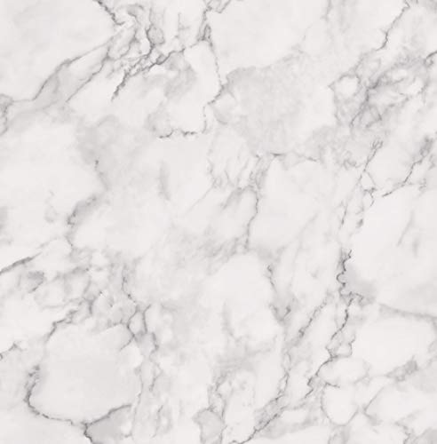 Fine Decor Marblesque Plain Marble Wallpaper White FD42274