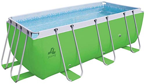 JILONG JL-17525FR - Piscine Hors sol Tubulaire - Gamme Passat - Robuste et de Qualité - Vert