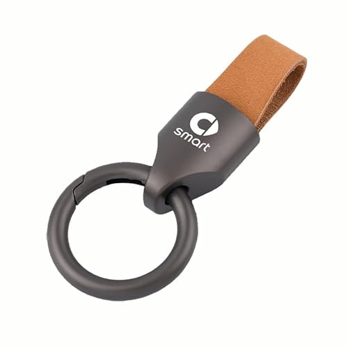 VAPORVERSE Porte-Clés de Voiture pour Smart 453 Fortwo Forfour, Porte Clé de Voiture Hommes et Femmes Anti-Perte Porte-clés Personnalisé Auto Accessoires,Yellow