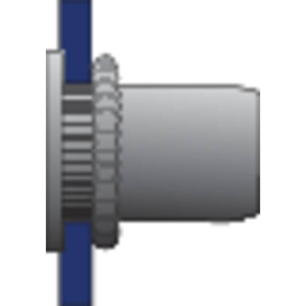 Bralo - Tuerca acero ranurada cabeza baja m5x11,5mm