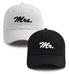 Mr and Mrs Embroidered Hats