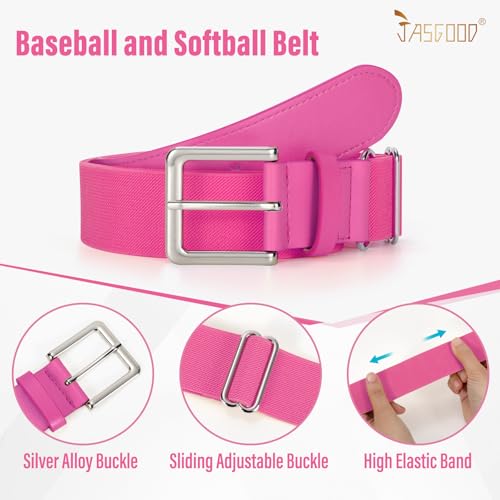 Baseball Socks and Belt for Youth Adult Softball Socks Combo Elastic Waist Belt for Men Kids Boys Girls Women JASGOOD3