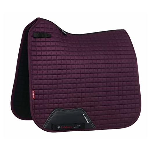 LeMieux Dressage Suede Square Saddle Pad - English Saddle Pads for Horses - Equestrian Riding Equipment and Accessories (Fig - Large)