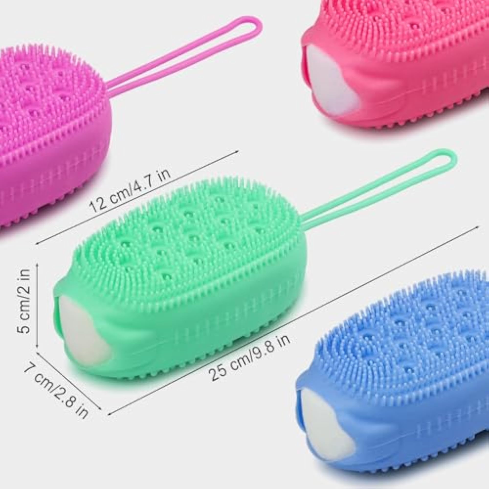 Silicone Bubble Bath Quick Foaming Scrubbing Brush