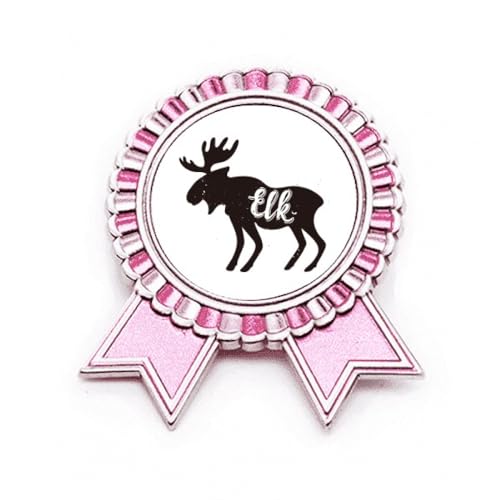 Broche élan en métal de qualité et finitions contrastées pour les passionnés de mode