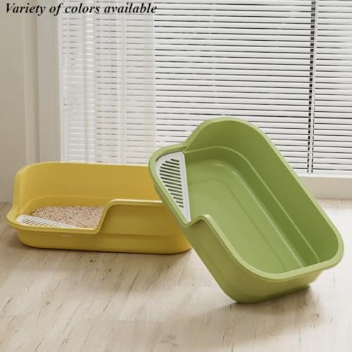 Arenero grande para gato con lados altos y diseño anti-salpicaduras miniatura 6