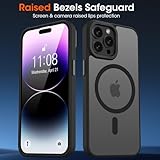 KPPIT for iPhone 14 Pro case,[Compatible with MagSafe][Shockproof Drop Protection], Frosted Translucent Magnetic for iphone 14 Pro Phone Case,Black - Image 5
