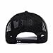 Caterpillar Raised Logo Hats for Men with Embroidered Front and Contrast Mesh Back with Plastic Snapback Closure, Black - One Size