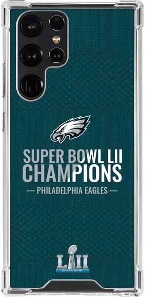 Skinit Clear Phone Case Compatible with Galaxy S23 Ultra - Officially Licensed NFL Philadelphia Eagles Design