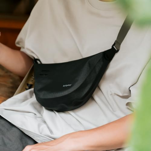 bitplay AquaSeal Sling Bag, IPX7 Waterproof Shoulder Sling Bag, 2.5L Storage, Keeps Gear Dry, Under Water for 30 min, Dark Black2