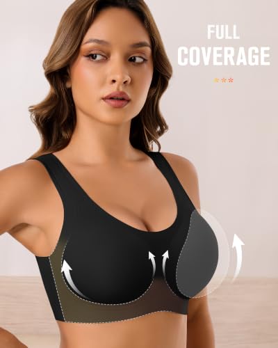 Image of BESTENA Sports Bras for Women, Seamless Comfort Yoga Bra Removable Pads