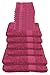 Produktbild Julie Julsen 16 TLG Handtuchset 2 Badetücher 4 Handtücher 10 Waschhandschuhe Reine Baumwolle über 30 Farben Pink