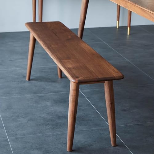 Banco de entrada de madera vintage de 100 cm, asiento de almacenamiento de madera delgado para dormitorio o comedor, elegante solución de muebles de pasillo con diseño elegante y amplio almacenamiento