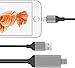 Lightning to HDMI Adapter Cable, MFi Certified Amavasion 1080P HDTV Digital AV HDMI Adapter for Compatible iPhone/iPad Series.
