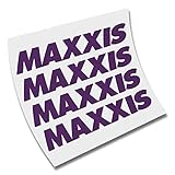 4 X STICKER VINILO MAXXIS PEGATINA VINYL AUFKLEBER BIKE BICI MTB SPONSOR (Violeta)