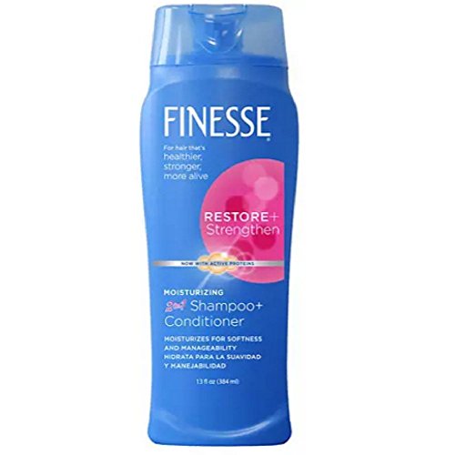 Finesse 2 in 1 Moisturizing Shampoo and Conditioner 13 oz. (Pack of 6)