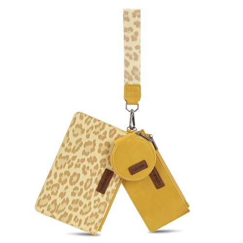 Image of Montana West X Wrangler Keychain Wallets for Women Dual Pouch Wristlet