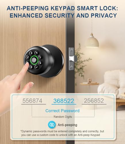 Klloque K10PLUS Fingerprint Door Lock, Smart Fingerprint Door Knob thumb #2