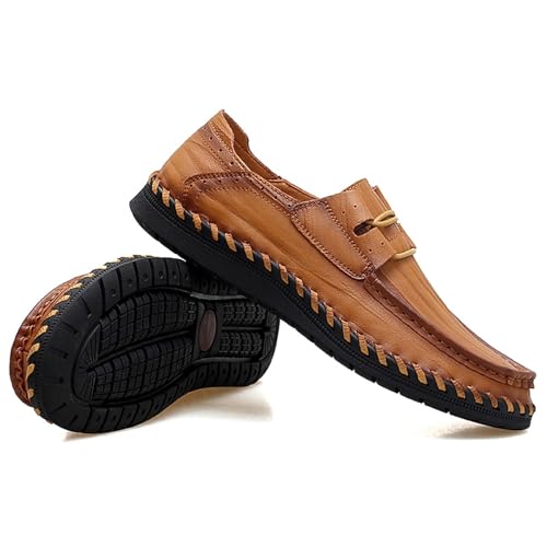 Dress Shoes for Men Men's Leather Loafers Casual Lace-Up Driving Shoes for Men2