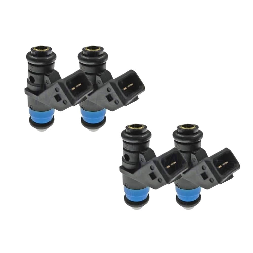 Car Petrol Injector 4PCS Fuel Injector Nozzle Connector H132254 for Logan for Duster for Sandero for Clio for Megane for Scenic for Modus 1.4L 16V