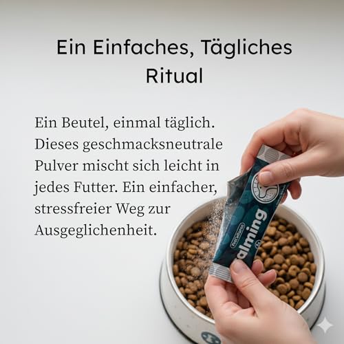 PetCultures Beruhigung für Hunde – L-Tryptophan, L-Theanin, Probiotika für Hunde, Präbiotika, Postbiotika, 2 Milliarden CFU