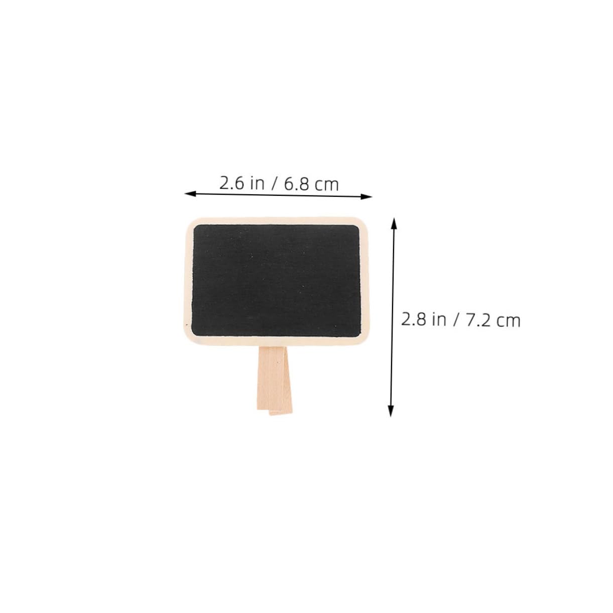 Uonlytech 50stücke Holz-klemmen für Mini-kreidetafeln Notiztafeln Karten Etiketten Gartentafeln zum Festhalten von Dokumenten und Organisation