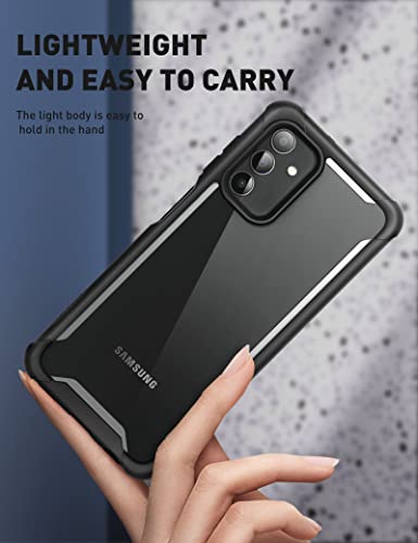 Image of i-Blason Thermoplastic Polyurethane Ares Lite Series Case For Samsung Galaxy A13 5G (2021 Release), Slim Protective Clear Case With Shockproof Bumper (Black)