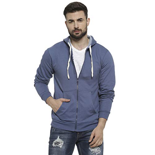 Image of Campus Sutra Men's Cotton Hooded Neck Sweatshirt