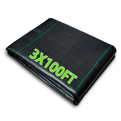 Groweco Weed Barrier Landscape Fabric Heavy Duty 3FT x 100FT