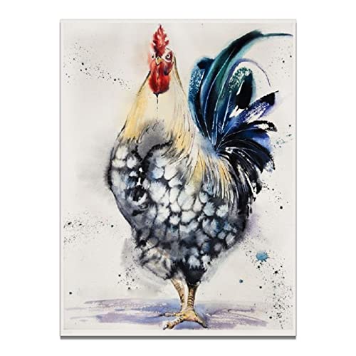 XNHXPH Abstrakter Hahn auf Leinwand Cover
