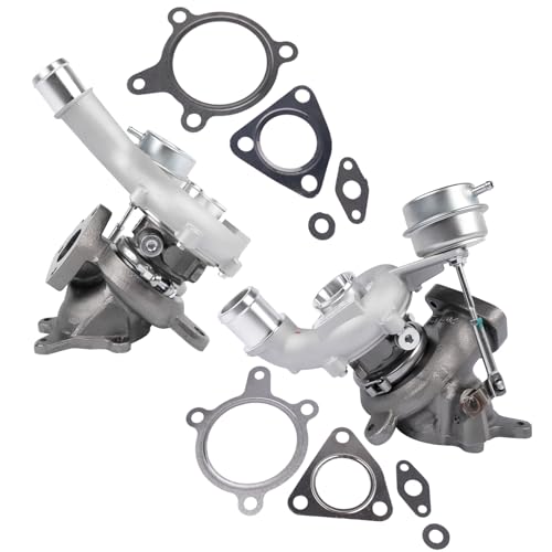 Image of GELUOXI Turbocharger Left and Right Replacement for 2010-2019 Ford Flex Explorer Sport Taurus SHO EcoBoost Lincoln MKS /MKT 3.5L V6 Engine #AA5Z6K682CA AA5E6K682BF