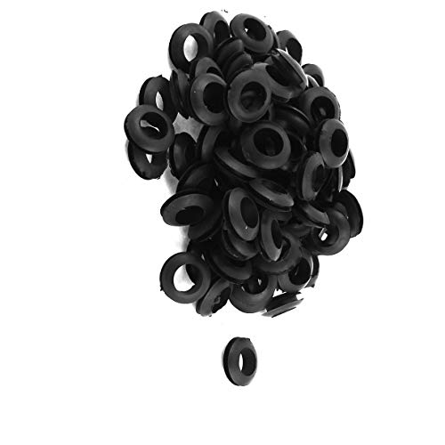Accesorios de audio y video goma negra 12mm 100 pcs miniatura 1