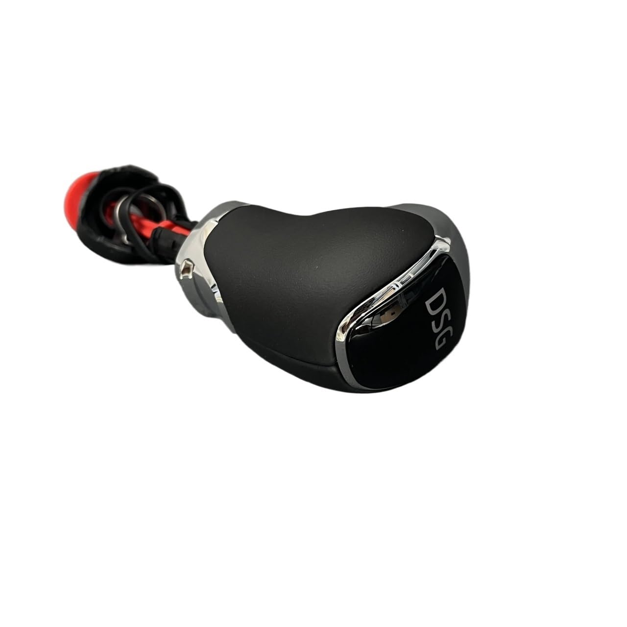ZJHYGMD for Skoda for Octavia for Superb for Yeti DSG Gear Shift Knob Head Handball Leather for Cr Accessories(Chrome Leather)