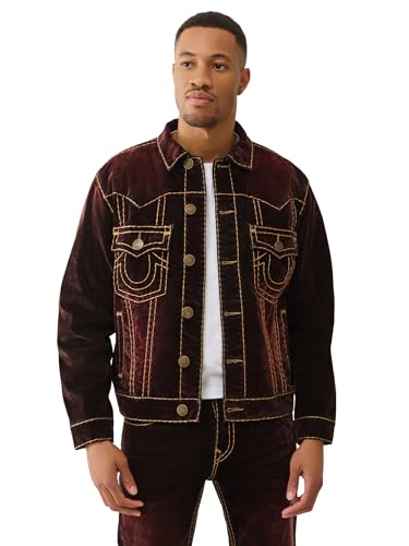 True Religion Men's Super T Oversized Velvet Jacket - Horseshoe