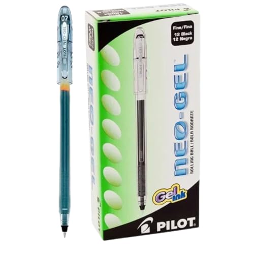 Neo-Gel Gel Stick Pens 0.7mm Tinta Negra 3 Pack miniatura 6