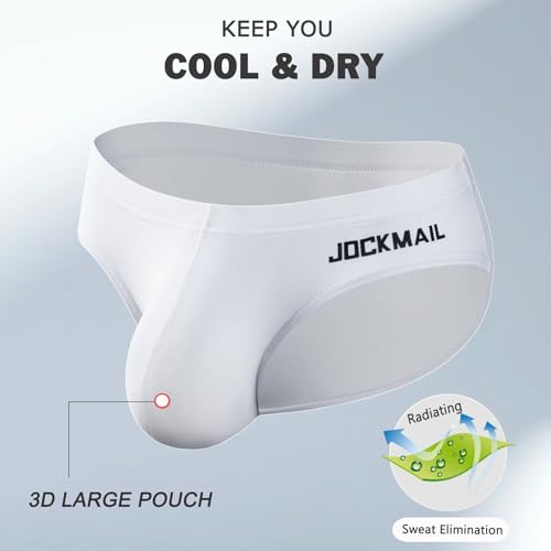 JOCKMAIL Mens Briefs Underwear Men's Cotton Brief Breathable Soft Briefs Sports Underwear for Men2