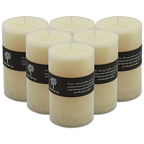 Nicola Spring Vanilla Scented Pillar Candles Cover
