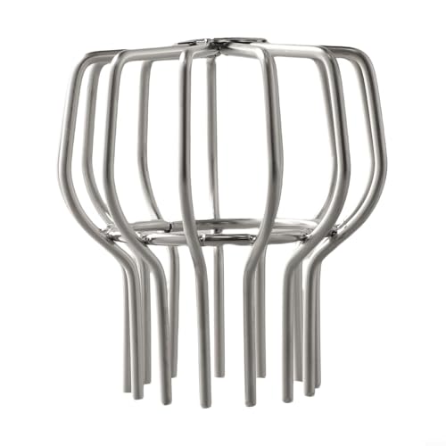 Desiumite Estructura capaz y para una fácil instalación, cubierta de filtro de bajante de acero inoxidable 304 para protección de canalones de 50 mm/75 mm/110 mm/160 mm/200 mm, drenaje con pantalla