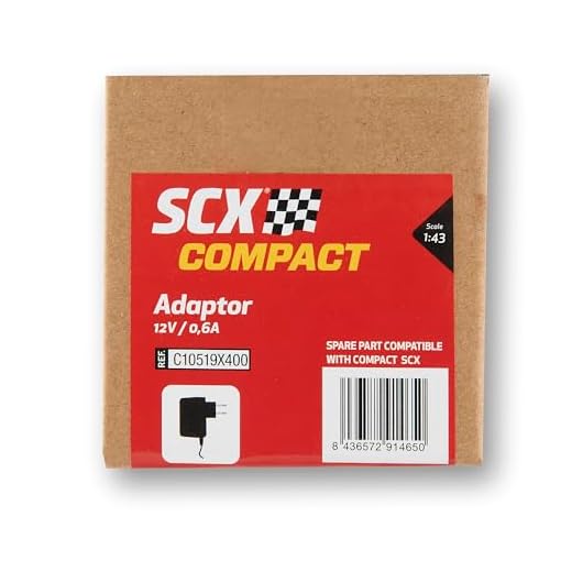 SCX - Kompaktes Ersatzteil im Maßstab 1:43 (Compact Adapter 12 V/0,6 A)