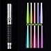 Produktbild NANDAN Star Wars Lightsaber LED Light Metal Aluminium Griff, Kraft FX Black Series Light Sabre für Erwachsene, Unterstützung Real Heavy Duelling (16 Farben, 3 Modus Sound)