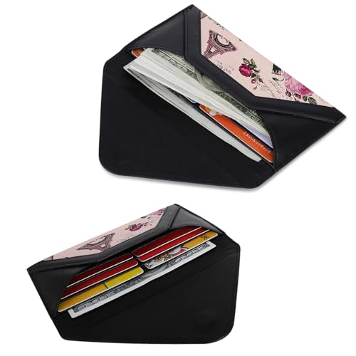 XEYOU Women's Card Wallet Envelope Style Credit Card Holder Cute Cash Wallet for Ladies3