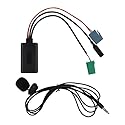 Auto Bluetooth Audioadapter, Bluetooth Adapter Auto Aux Kabel 6 Pin AUX-IN Kabel Audio Splitter mit Mikrofon, Auto Stereo AUX-IN Adapter Kompatibel mit Renault Clio/Espace/Kangoo/Laguna/Megane