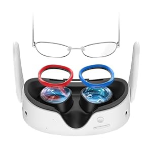AMVR Glasses Spacer Compatible with Oculus Quest 3S/Quest 2/Rift S Accessories, Soft Silicone Anti-Scratch Ring, Protect VR Lens and Prescription Glasses from scratchings（Not Compatible with Quest 3）