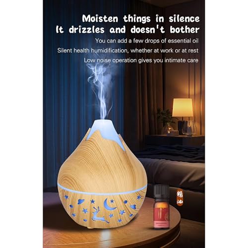 Difusor Aromático Eléctrico con Luz LED y Humidificador Ultrasonico 350ml miniatura 2